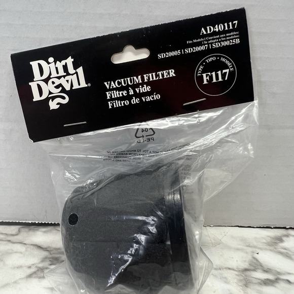 Dirt Devil Other - Genuine Dirt Devil F117 Filter Washable Reusable AD40117 SD20005RED SD30025B